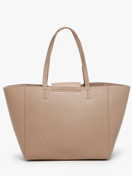 Handtas Ck Push Gerecycleerd Polyester Calvin klein jeans Bruin ck push K612147 ander zicht 4
